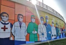 RECONOCEN LABOR DE EMPLEADOS DE LA SALUD CON MURAL