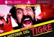 ANUNCIAN NUEVAS FECHAS PARA PRESENTCIONES DEL MONÓLOGO “LA HISTORIA DEL TIGRE” CON BRUNO BICHIR