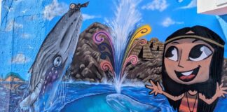 DEVELAN MURAL EN LA BUFADORA, RESULTADO DEL CONCURSO INFANTIL «COLORES DE LA LEYENDA»