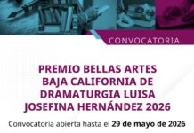 SE ABRE CONVOCATORIA DEL PREMIO BELLAS ARTES BAJA CALIFORNIA DE DRAMATURGIA LUISA JOSEFINA HERNÁNDEZ 2026