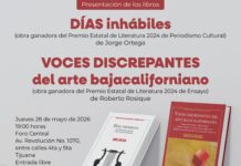 PRESENTARÁN EN TIJUANA LAS OBRAS GANADORAS DEL PREMIO ESTATAL DE LITERATURA 2024
