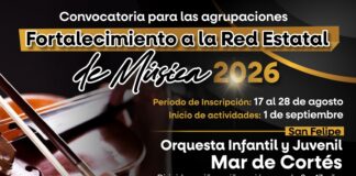 ABIERTA LA CONVOCATORIA A JÓVENES, NIÑAS Y NIÑOS PARA INTEGRARSE A LA RED ESTATAL DE MÚSICA 2026 EN BC