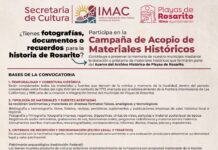 INVITAN A ROSARITENSES A REUNIR MATERIALES HISTÓRICOS DEL 5TO MUNICIPIO